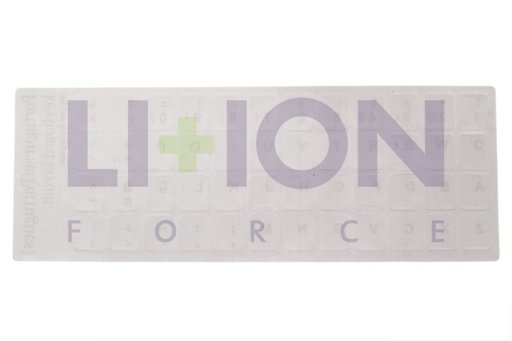 Keyboard Sticker,Silver with Black letter PO - 1