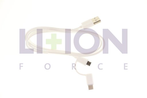 Romoss 2 in 1 Universal Data Cable - Typce-C & Micro-USB    