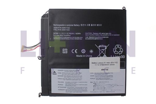Battery Lenovo X1 Helix 45N1102 11.1V 3780mAh/41.95Wh       