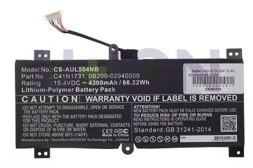 Battery ASUS GL504 15.4V 4300mAh/66.22Wh                    