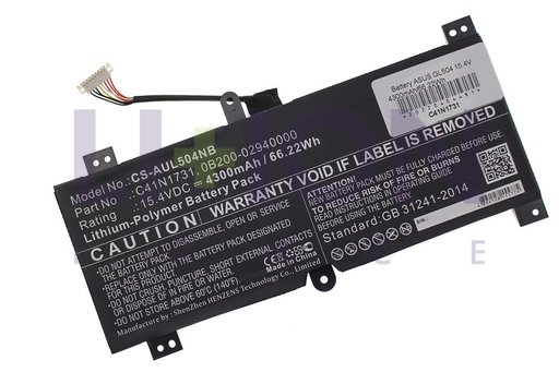 Battery ASUS GL504 15.4V 4300mAh/66.22Wh                    