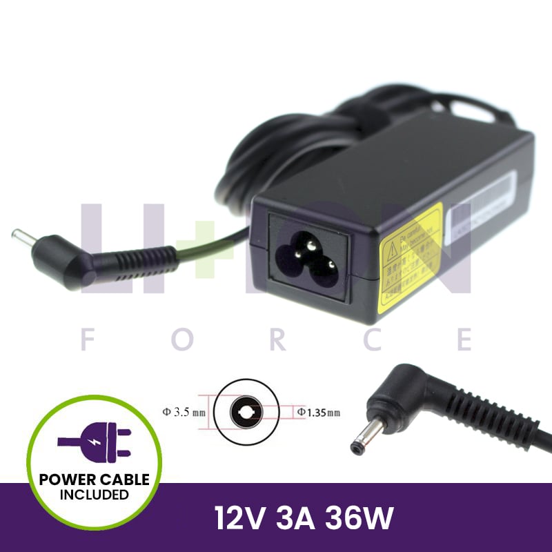 AC Adapter 12V 3A 36W - 3.5x1.35