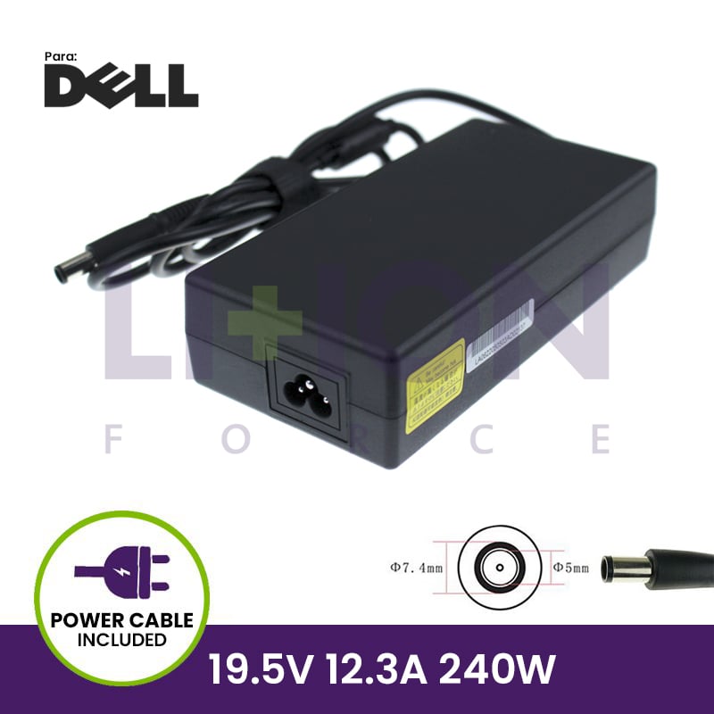 AC Adapter 19.5V 12.3A 240W - 7.4*5.0 Pin inside