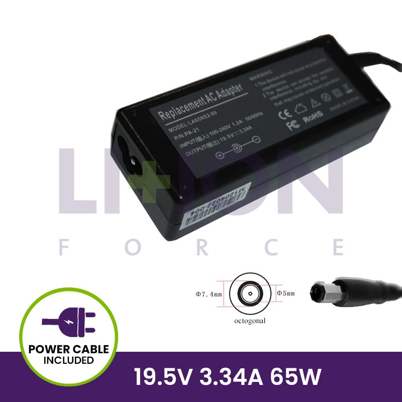 AC Adapter 19.5V 3.34A - Octagon Rhombus                    