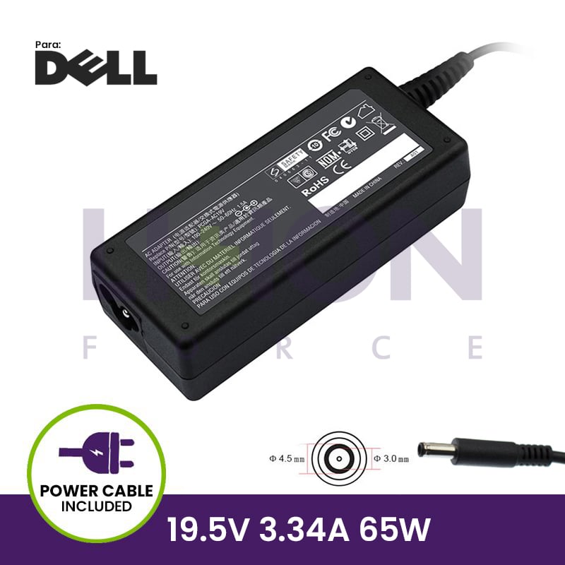 AC Adapter 19.5V 3.34A 65W - 4.5*3.0 Pin inside