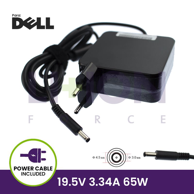 AC Adapter 19.5V 3.34A 65W Wall - 4.5*3.0 Pin inside