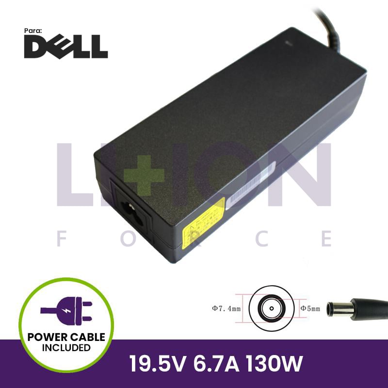AC Adapter DELL 19.5V 6.7A 130W - 7.4*5.0 Pin inside