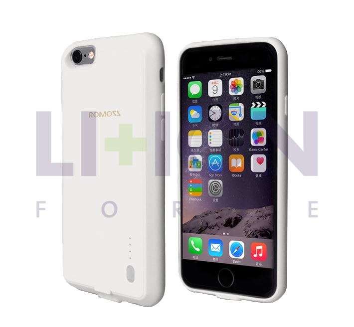 Back Case Romoss Encase iPhone 6/6S White 2000mAh           