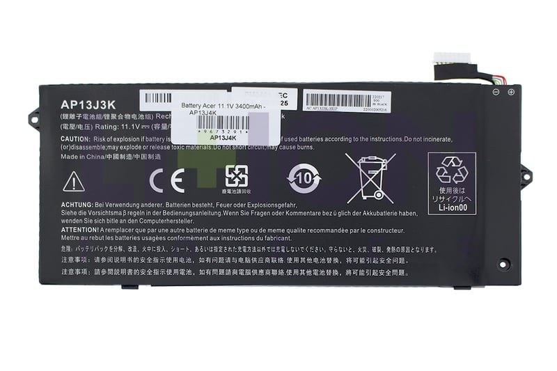 Battery Acer 11.1V 3400mAh - AP13J4K                        
