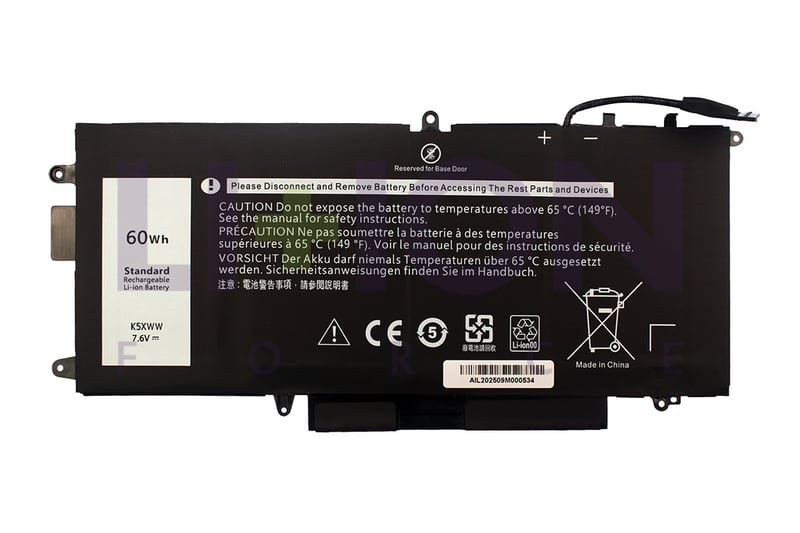 Battery Dell 5289 7.6V 7270mAh/55Wh      