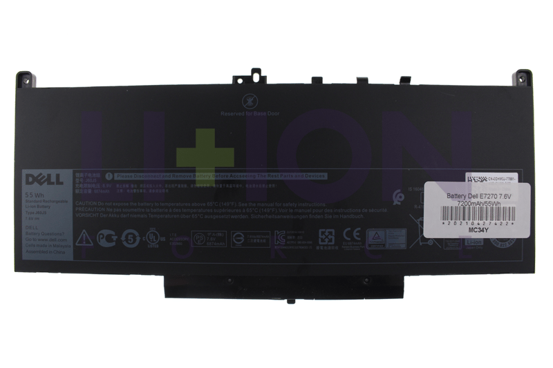 Battery Dell E7270 7.6V 7200mAh/55Wh                        