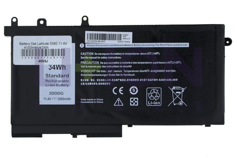 Battery Dell Latitude 5580 11.4V 4100mAh/47Wh               