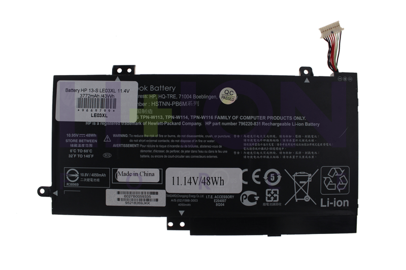 Battery HP 13-S LE03XL 11.4V 3772mAh /43Wh