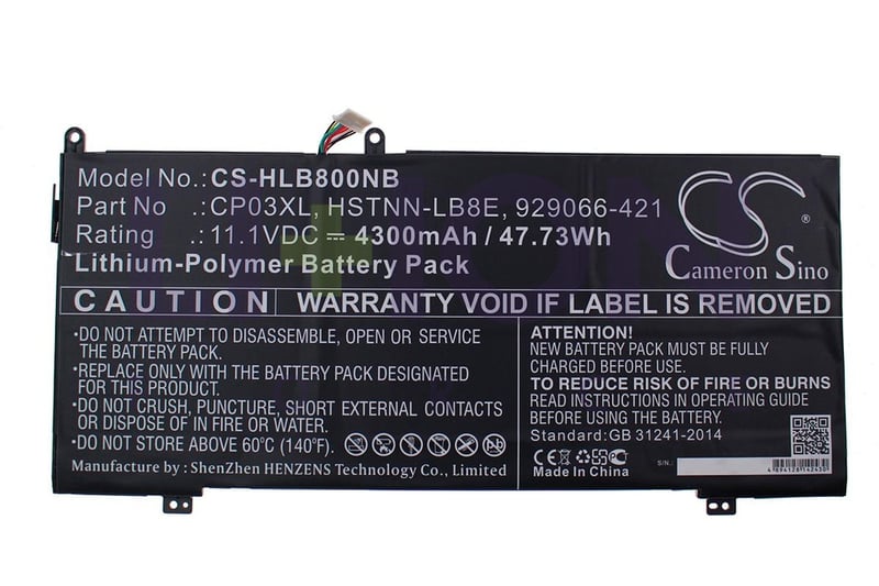 Battery HP Spectre 13-AE 11.1V 4300mAh/47.73Wh              