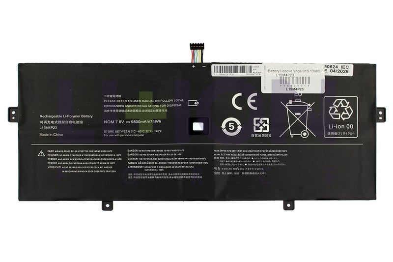 Battery Lenovo Yoga 910-13IKB - L15M4P23                    