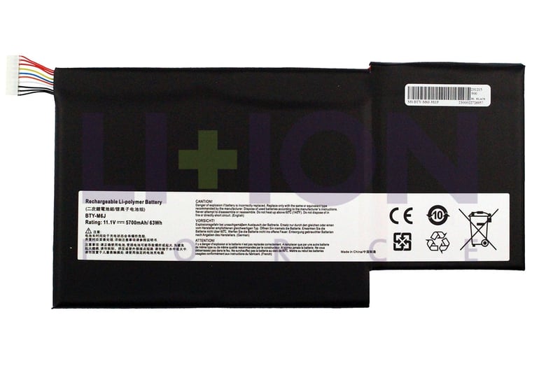 Battery MSI BTY-M6J WS63 Series 11.4V 5700mAh/65Wh          