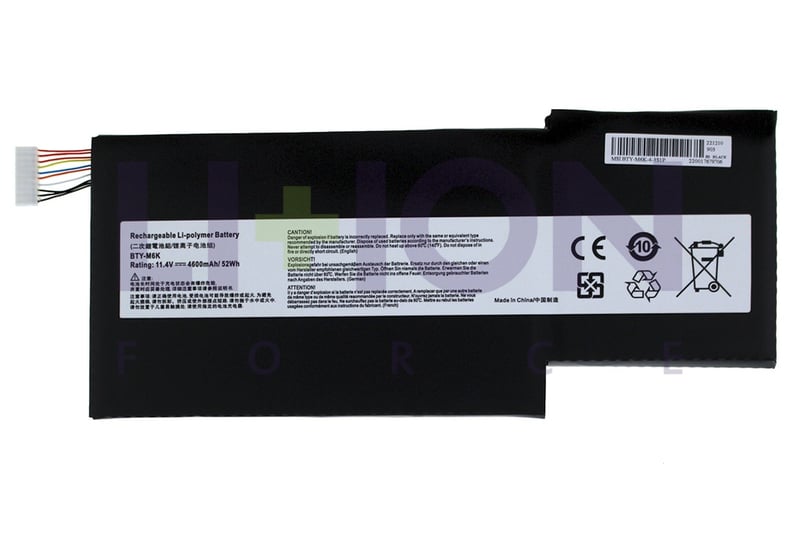 Battery MSI BTY-M6K WS63 Series 11.4V 4500 mAh/51Wh