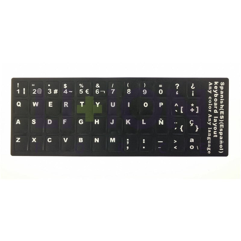 Keyboard Sticker Black ES - KBSTCKES