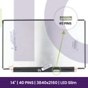 LCD BOE 14" UHD Slim 3840x2160 - NE140QUM-N61  