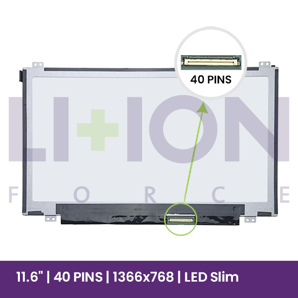 LCD Screen AU Optronics 11.6" WXGA 1366x768 - B116XW03 V.2  