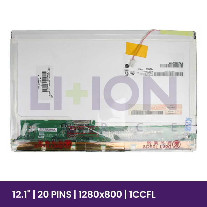 LCD Screen AU Optronics 12.1" WXGA 1280x800 - B121EW03 V.0  