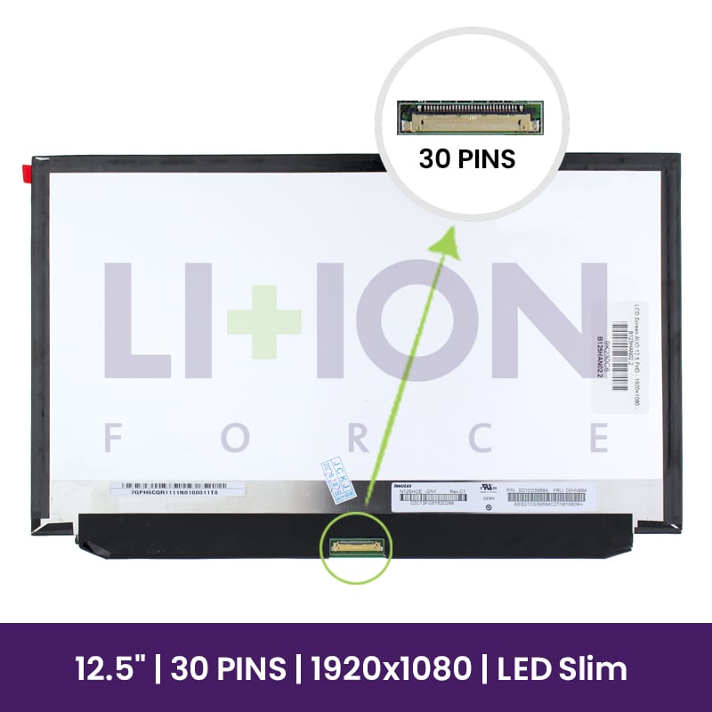 LCD Screen AUO 12.5 FHD - 1920×1080 - B125HAN02.2           