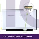 LCD Screen AUO 13.3 WXGA HD - 1366x768 B133XTN03.3          