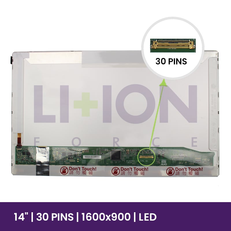 LCD Screen AUO 14 HD+ - 1600x900 LED Matte - B140RW01 V.2   