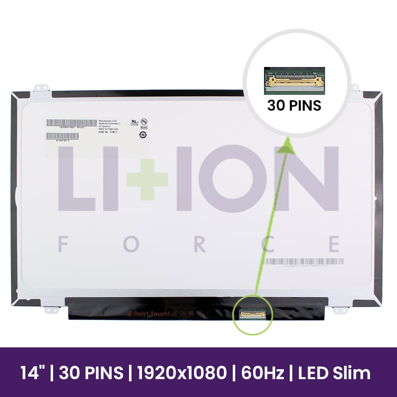 LCD Screen AUO 14" WUXGA Slim 1920x1080 - B140HTN01.E       