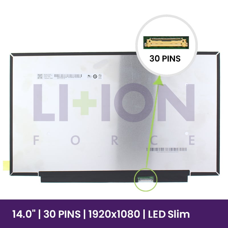 LCD Screen AUO 14" WUXGA Slim 1920x1080 - B140HTN02.1       