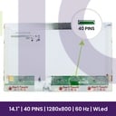 LCD Screen AUO 14.1" WXGA 1280x800 - B141EW05 V.3           