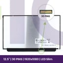 LCD Screen BOE 12.5 WXGA HD - 1366x768 LED - NV125FHM-N82   