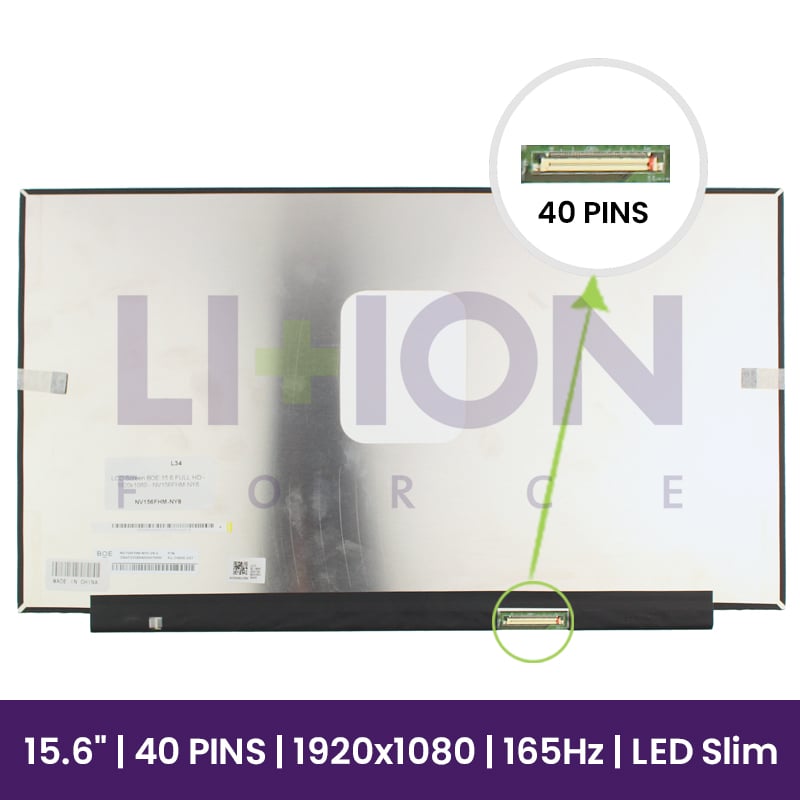 LCD Screen BOE 15.6 FULL HD - 1920x1080 - NV156FHM-NY8      