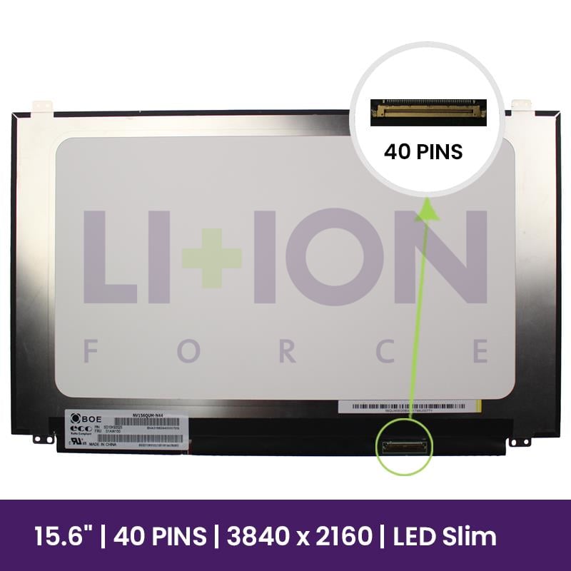LCD Screen BOE 15.6" UHD 3840 x 2160 - NV156QUM-N44
