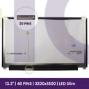 LCD Screen Chi Mei 13.3" QHD+ 3200x1800 - LP133QD1-SPB2     