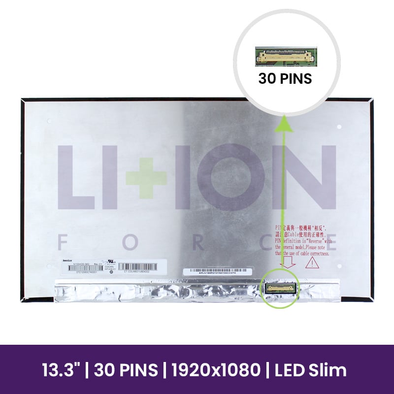 LCD Screen Chi Mei 13.3" WUXGA 1920×1080 - N133HCE-G62      