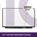LCD Screen Chi Mei 13.3" WUXGA 1920×1080 - N133HCE-GP1      
