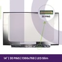 LCD Screen Chi Mei 14" WXGA HD 1366x768 - N140BGA-EA4