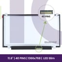 LCD Screen Chi-Mei 11.6 WXGA HD - 1366x768 LED Glossy       