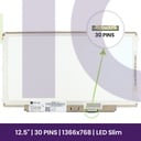 LCD Screen HB 12.5 WXGA HD - 1366x768 LED - HB125WX1-100    