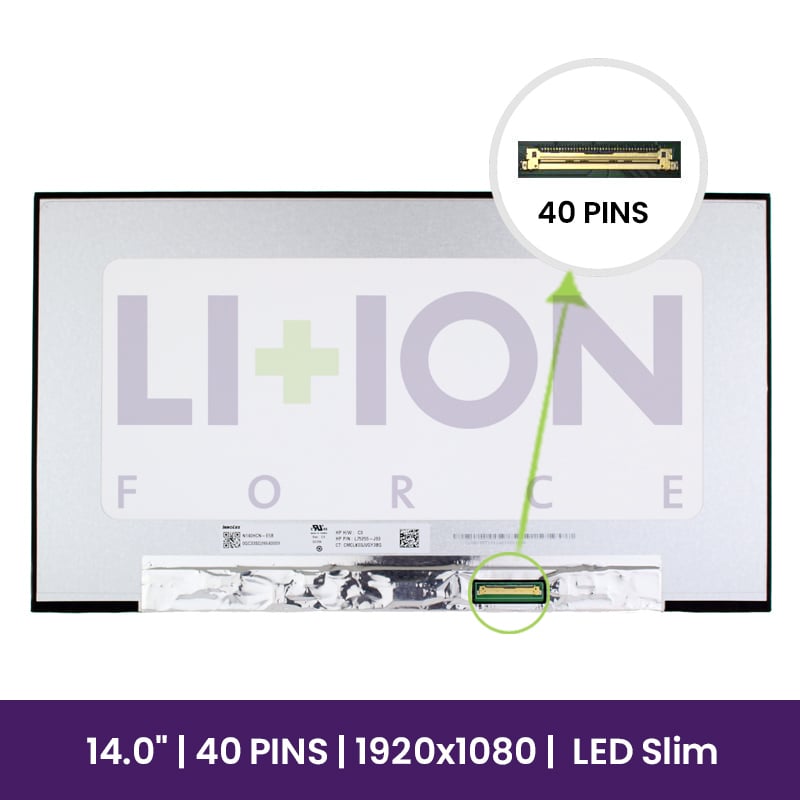 LCD Screen InnoLux14" WUXGA Slim 1920x1080 - N140HCN-E5B