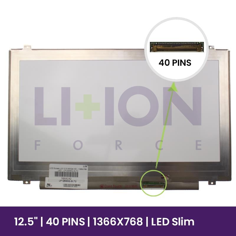 LCD Screen LG 12.5 WXGA HD - 1366x768 LED - LP125WH2-SLT2   
