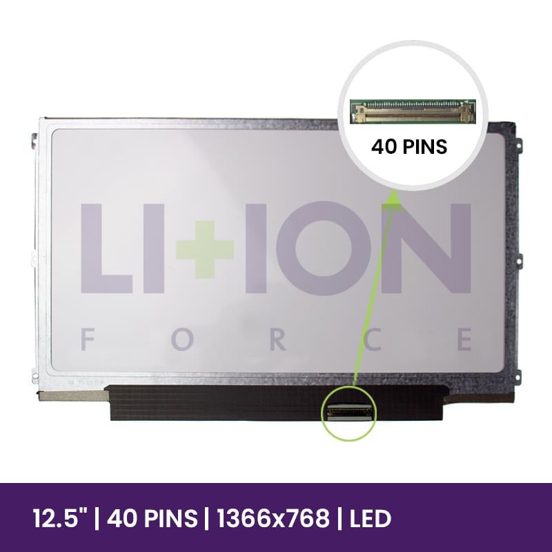 LCD Screen LG 12.5 WXGA HD - 1366x768 LED - LP125WH2-TLFA   