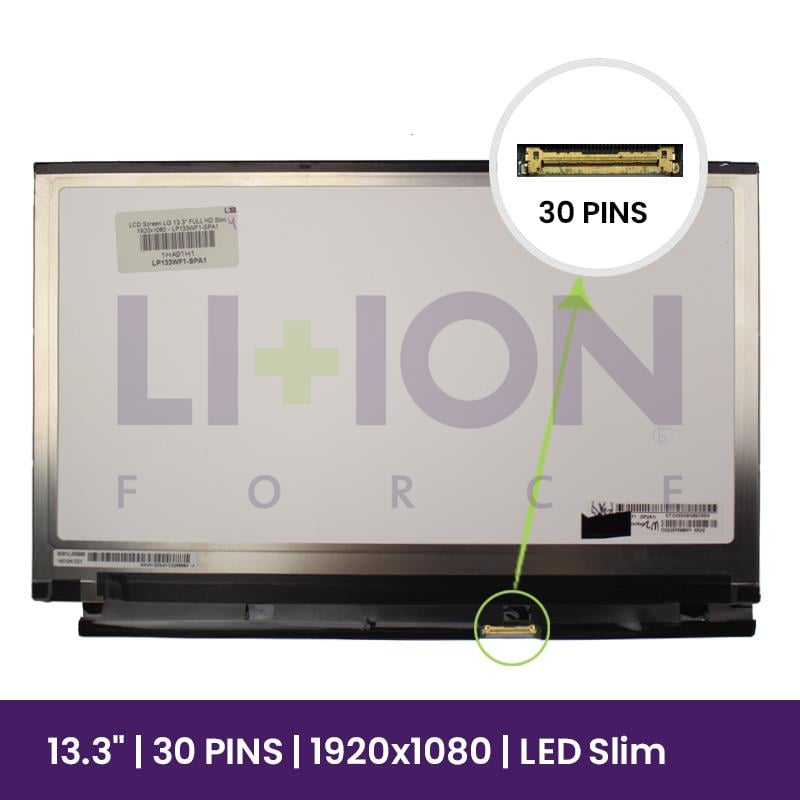 LCD Screen LG 13.3" FULL HD Slim 1920x1080 - LP133WF1-SPA1  