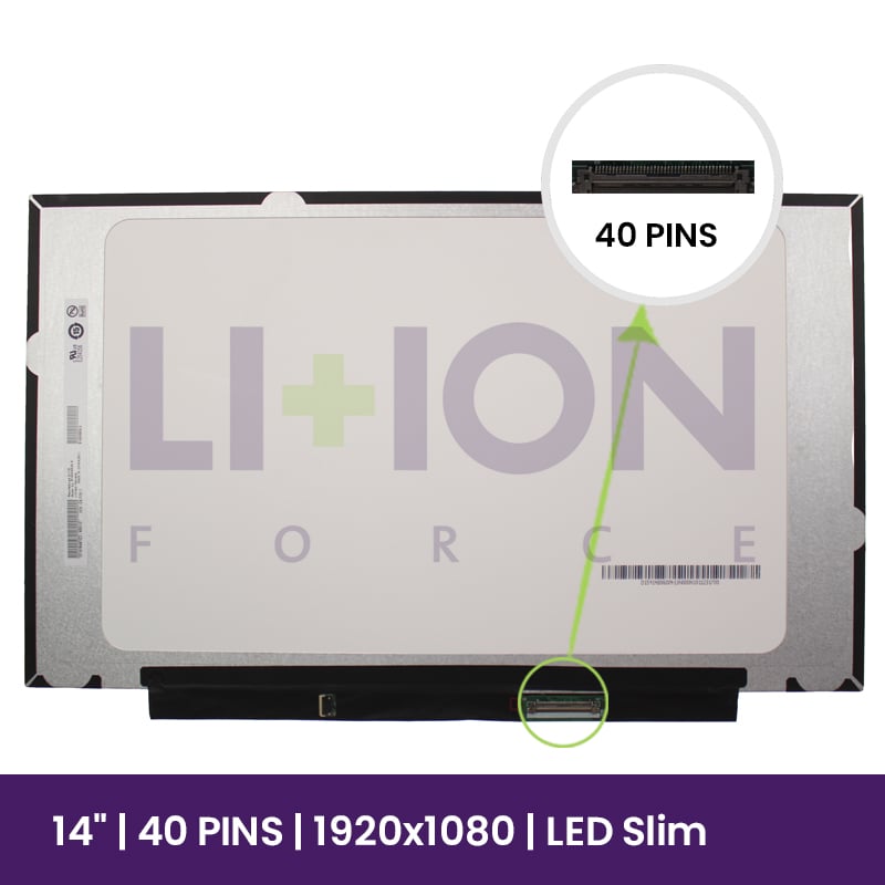 LCD Screen LG 14" WUXGA Slim 1920x1080 - B140HAN04.9