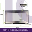 LCD Screen LG 14" WUXGA Slim 1920x1080 - B140HAN06.B        