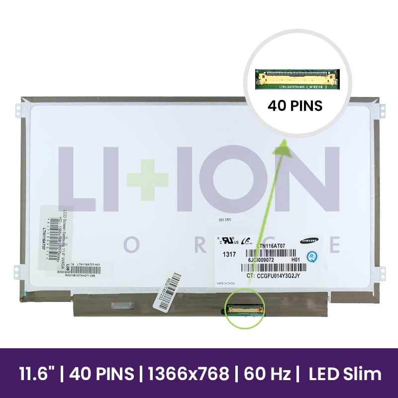 LCD Screen Samsung 11.6" WXGA HD - 1366x768 LED Glossy      