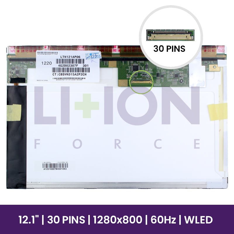 LCD Screen Samsung 12.1" WXGA 1280x800 - LTN121AP06         
