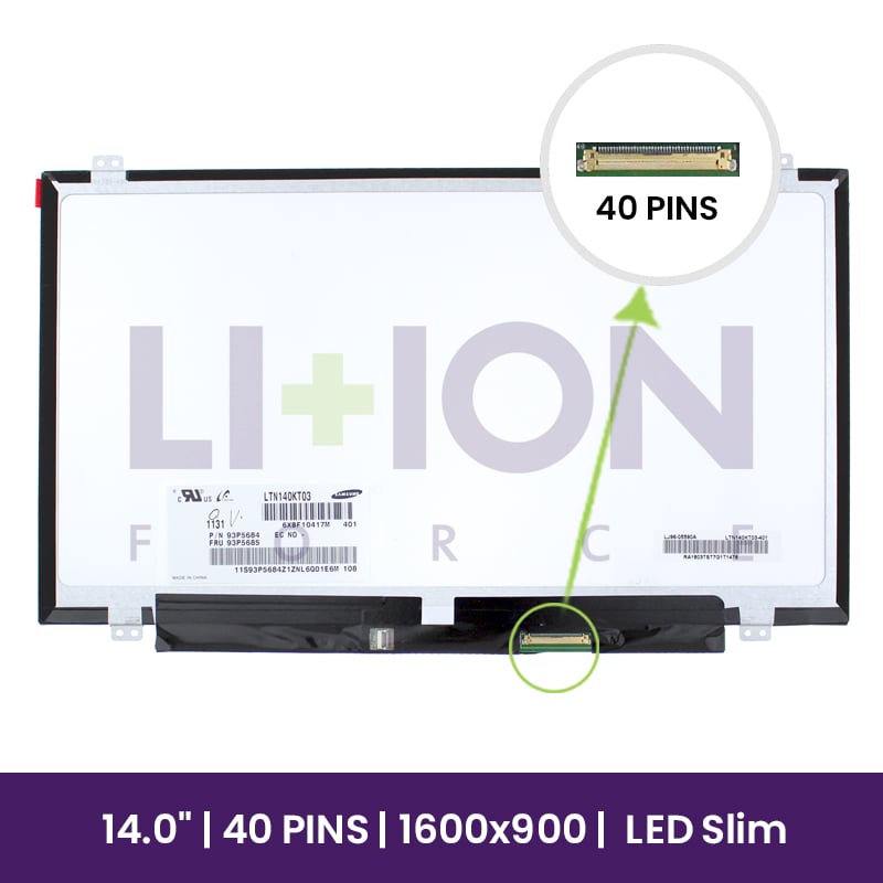 LCD Screen Samsung 14" WXGA HD 1600x900 - LTN140KT03        