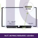 LCD Screen Samsung 14" WXGA HD 1600x900 - LTN140KT03        